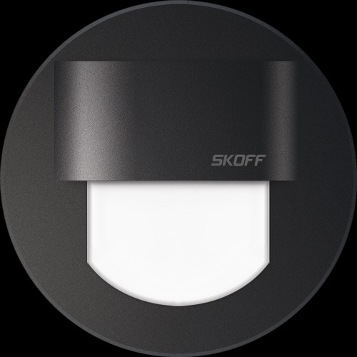 LED nástenné svietidlo Skoff Rueda mini čierna teplá biela IP20 ML-RMI-D-H