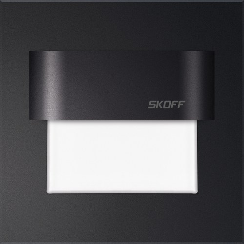 LED nástenné svietidlo Skoff Tango čierna neutrálna biela 230V MA-TAN-D-N