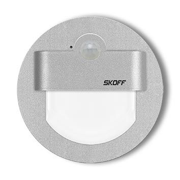 LED nástenné svietidlo Skoff Rueda hliník stud. 230V MM-RUE-G-W s čidlom pohybu