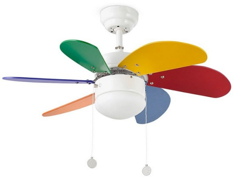 Stropný ventilátor s osvetlením Faro PALAO 33179 multicolor