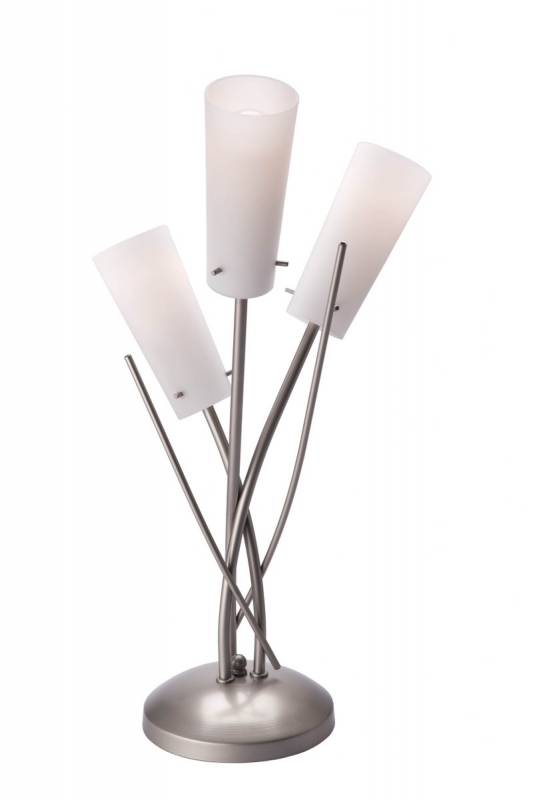 E-shop Stolná lampa Lamkur LN 3.45 12667 OSHINE strieborná (Stolná lampa Lamkur LN 3.45 12667 OSHINE strieborná)