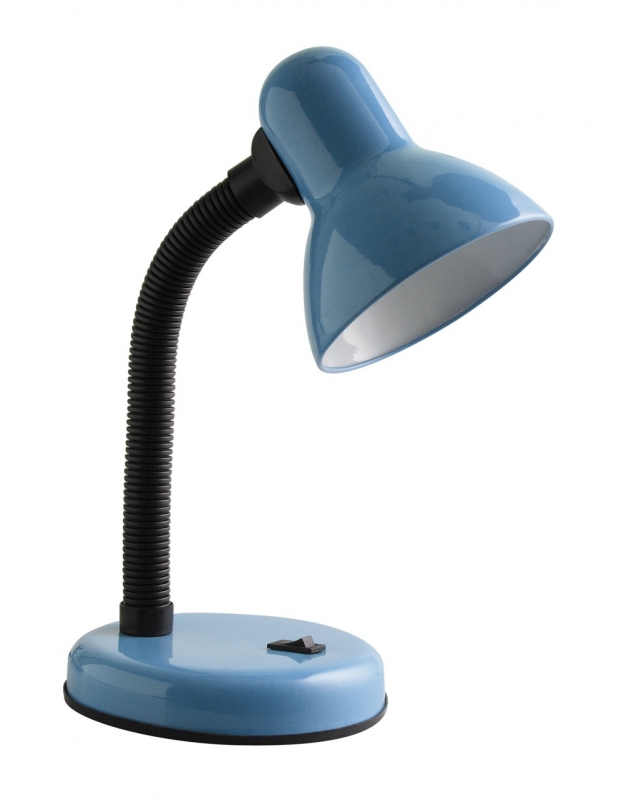 Stolná lampa GTV LB-RIOE27-40 Rio modrá