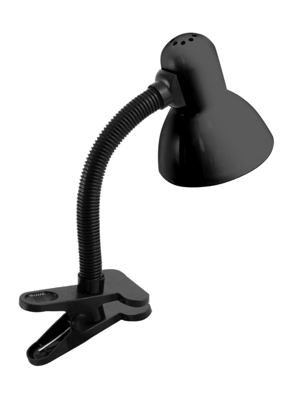 Stolná lampička s klipom L077C-CR čierna
