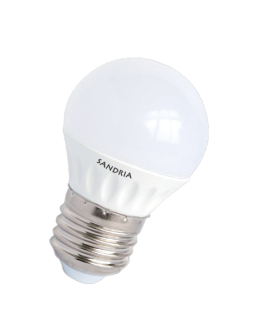 LED žiarovka Sandy LED E27 B45 S2540 5W teplá biela