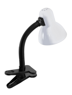 Stolná lampička s klipom L077C-BI biela