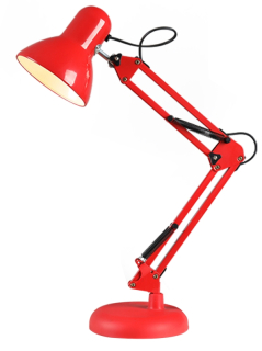 Stolná lampa L2854 SANDY červená, vrátanie LED žiarovky S2571, 8W