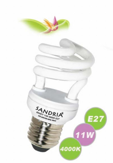 Úsporná žiarovka Sandria Sandy 11W neutrálna biela